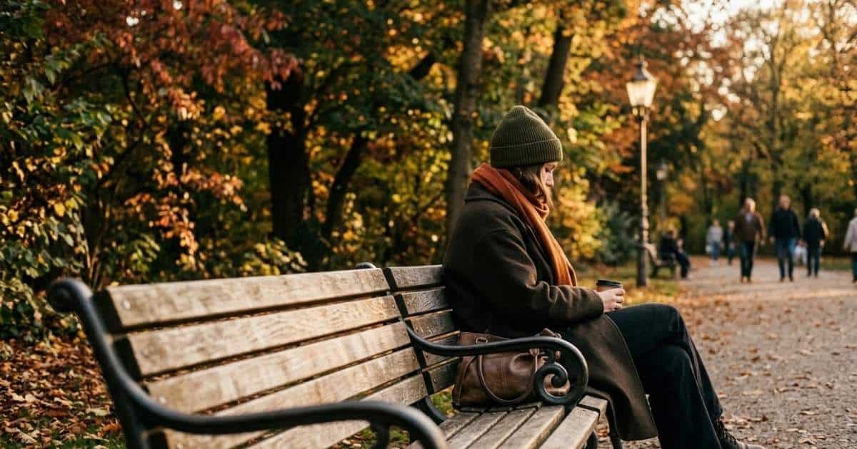 Eine Person sitzt alleine auf einer Bank - eine zerbrochene Freundschaft nach vielen Jahren
